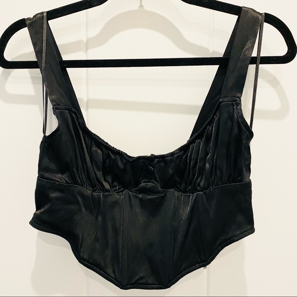 ZARA Corset Style Cropped Top (Size S) - Picture 5 of 7